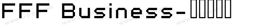 FFF Business字体转换